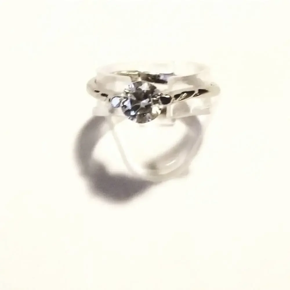 New stainless steel women's CZ ring 7.5